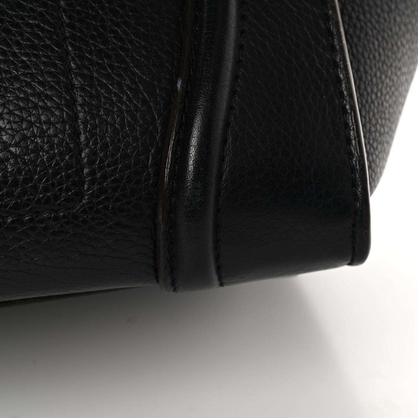 Drummed Calfskin Mini Luggage Black