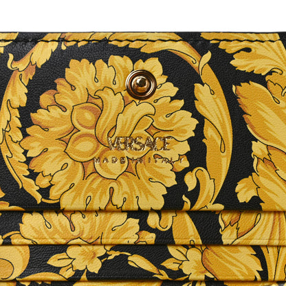 Versace Nappa Quilted Virtus Bifold Wallet Black 6 of 7