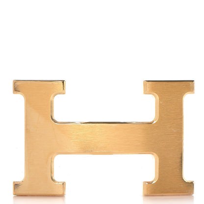 Hermes Brushed 32mm H Belt Buckle Gold 1 of 5