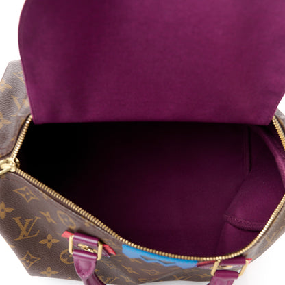 Louis Vuitton Monogram Totem Speedy 30 Magenta 5 of 12
