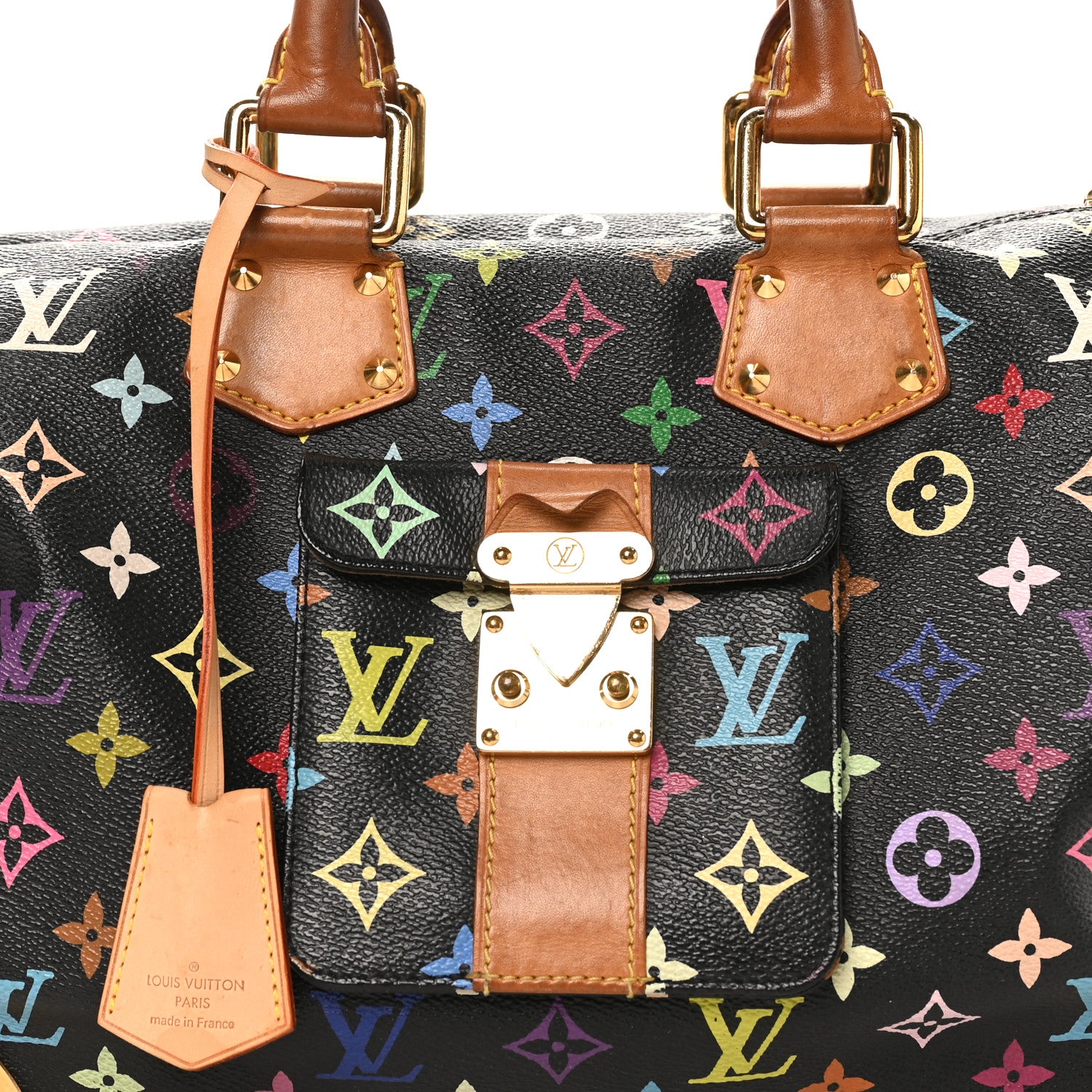 Louis Vuitton Monogram Multicolor Speedy 30 Black 7 of 12