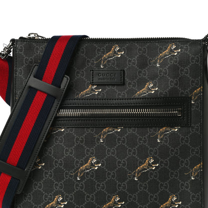 Gucci GG Supreme Monogram Tigers Web Messenger Bag Black Multicolor 8 of 10