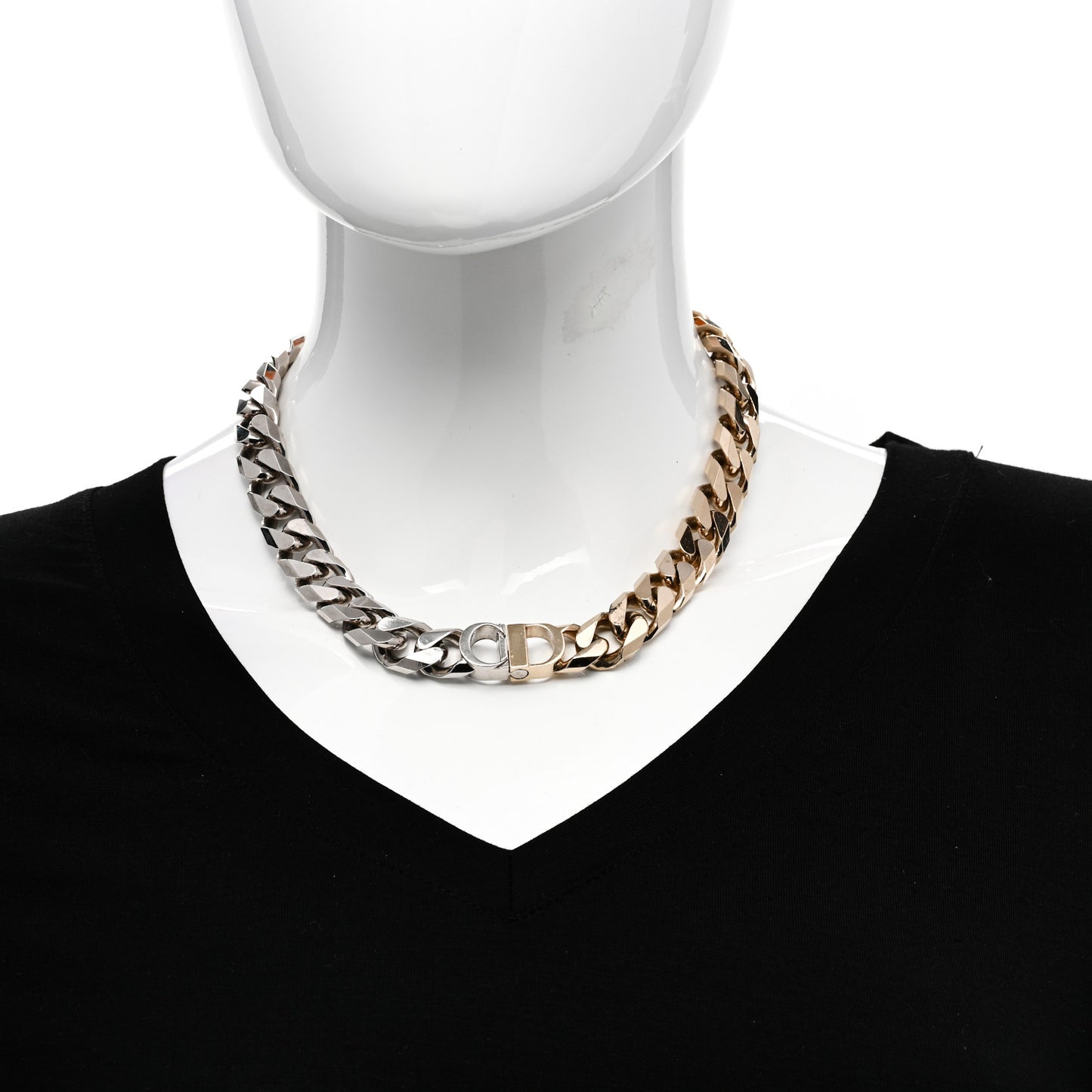 Metal Danseuse Etoile Chain Choker Necklace Gold Silver