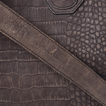 Givenchy Nubuck Crocodile Embossed Medium Antigona Washed Black 35 of 35