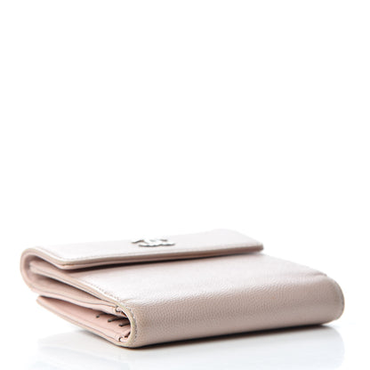 Chanel Caviar Sevruga French Compact Wallet Light Pink 4 of 7