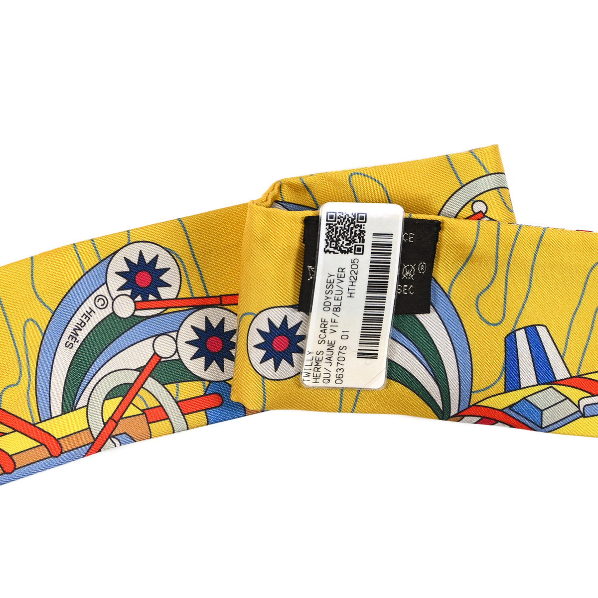 Silk Odyssey Twilly Jaune Vif Bleu Vert