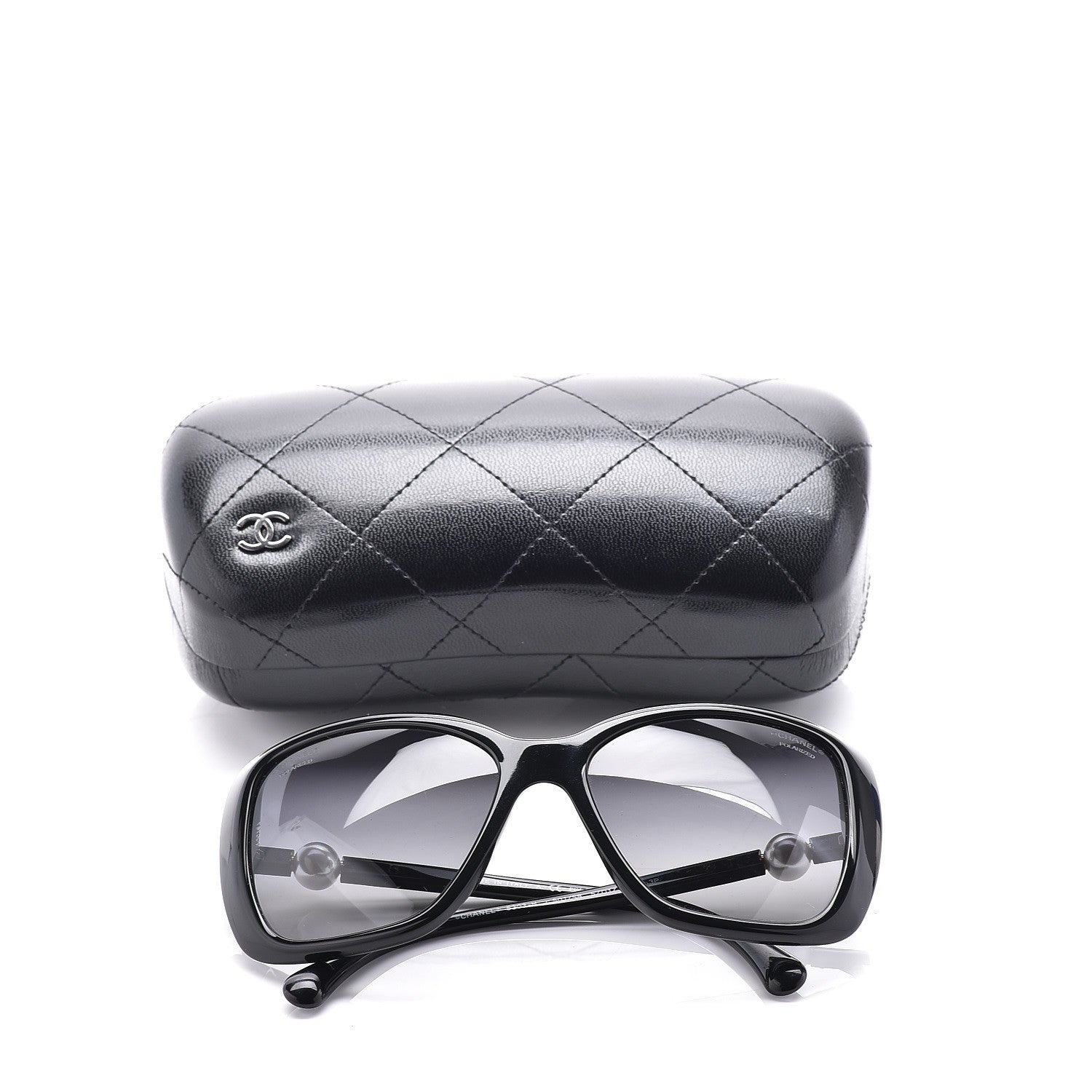 Chanel Pearl Polarized Sunglasses 5303-H Black 8 of 8