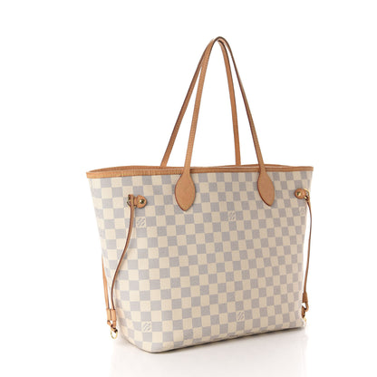 Louis Vuitton Damier Azur Neo Neverfull MM Rose Ballerine 3 of 11