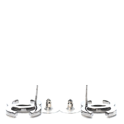Chanel Baguette Crystal Pearl CC Bright Young Things Earrings Ruthenium 3 of 4