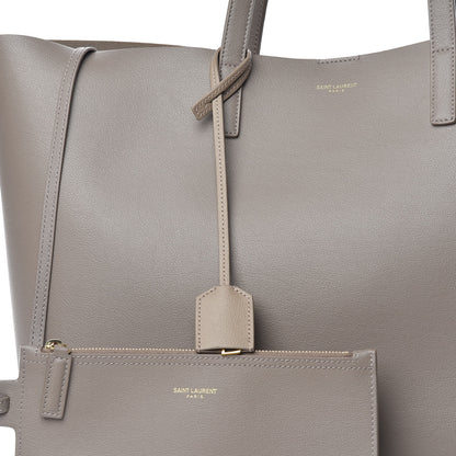 Saint Laurent Calfskin Large Shopping Tote Taupe 14 of 15