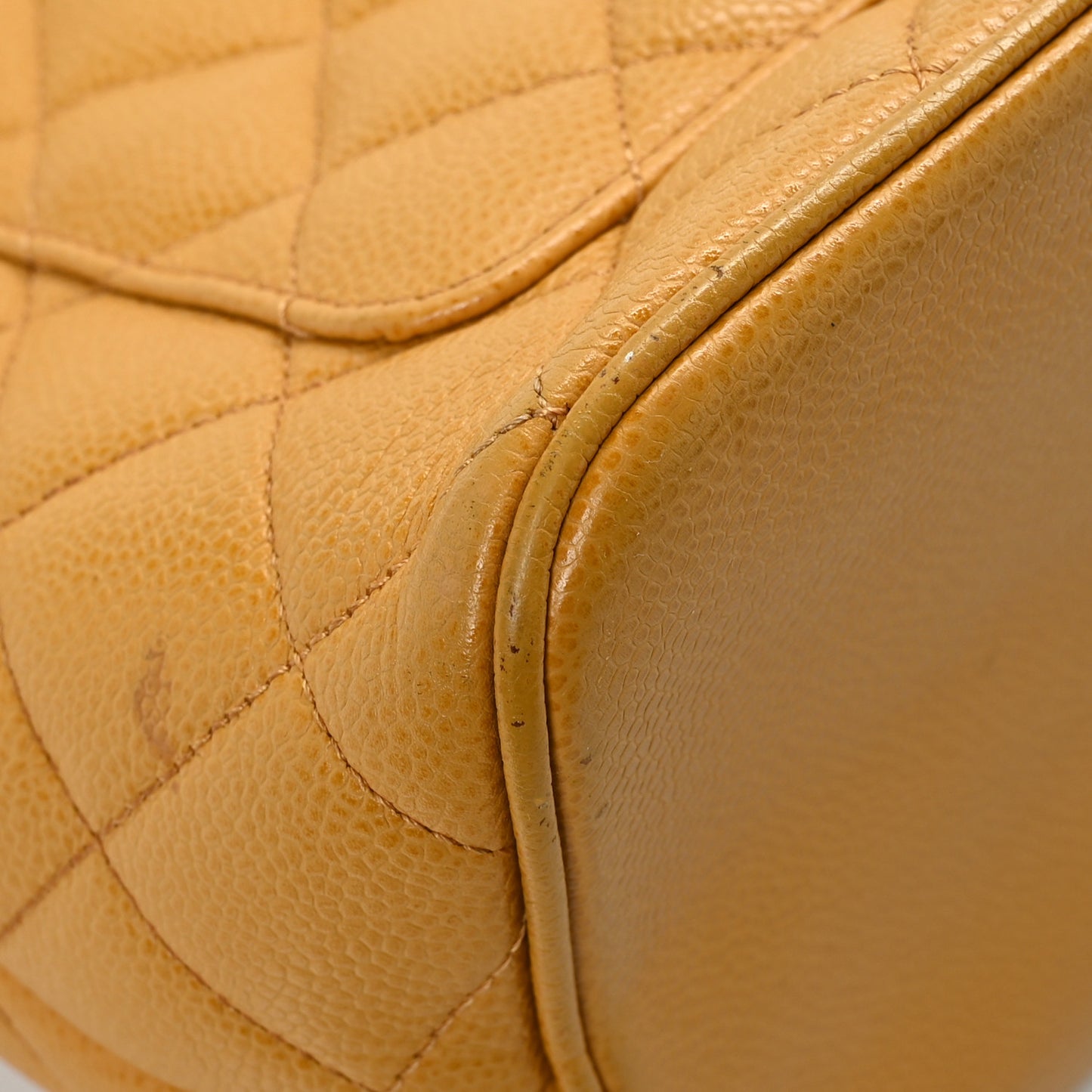 Caviar Quilted Medallion Tote Beige