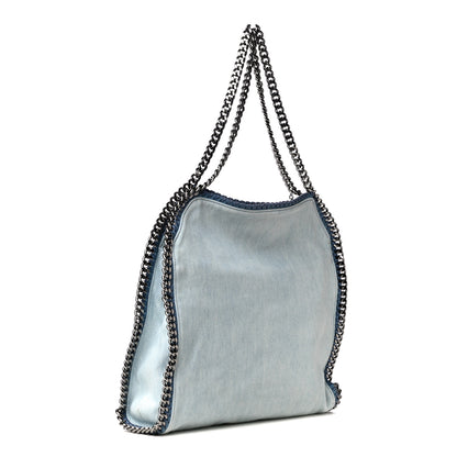Stella McCartney Denim Poppy Small Falabella Tote Blue 2 of 4