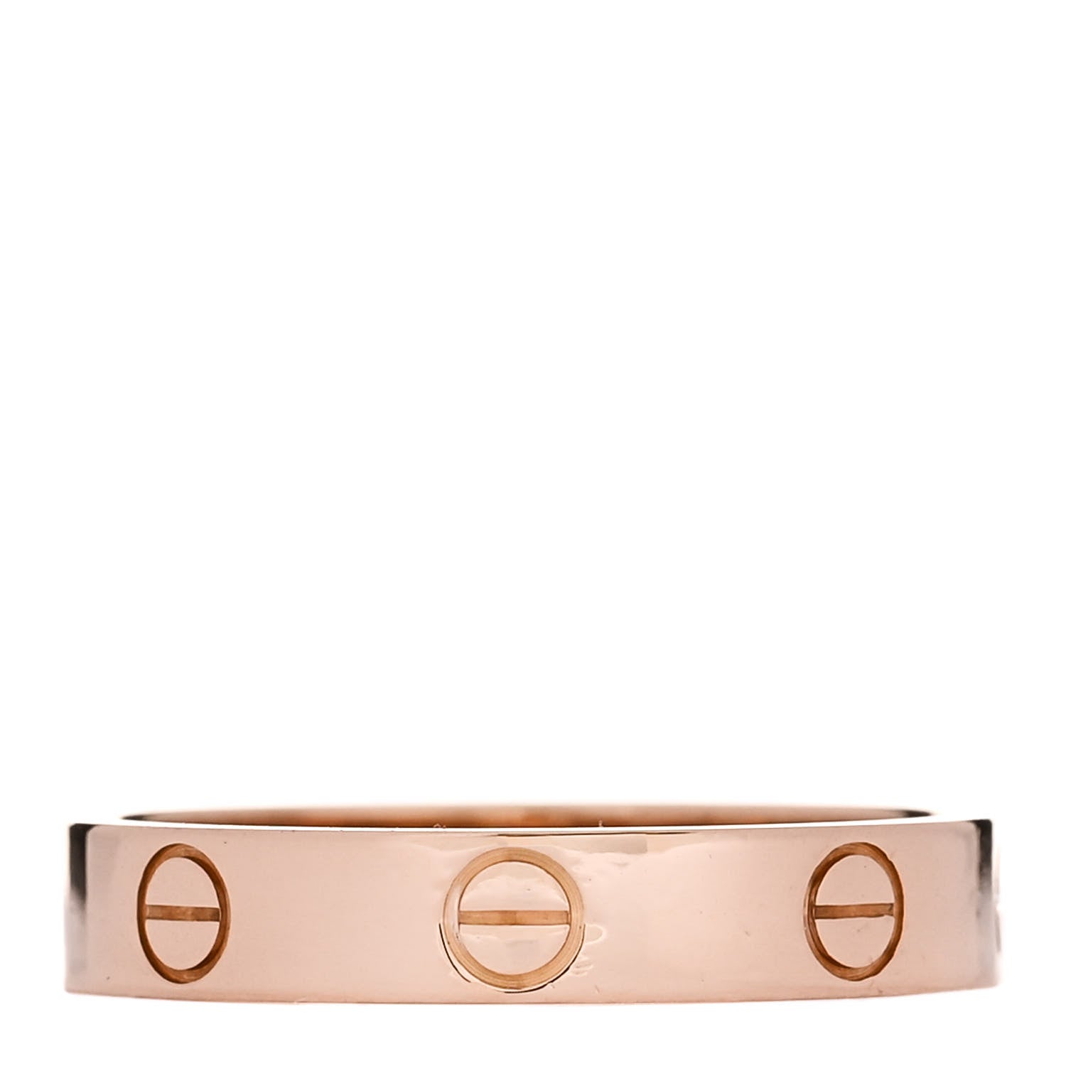 Cartier 18K Pink Gold 3.5mm LOVE Wedding Band Ring 55 7.25 1 of 5