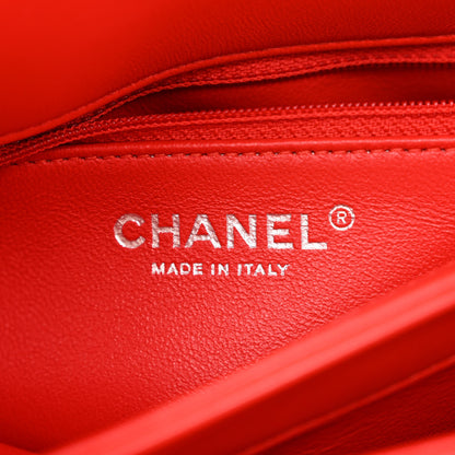 Chanel Lambskin Quilted Small Trendy CC Flap Dual Handle Bag Red 6 of 10