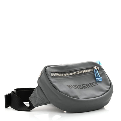 Burberry Econyl Logo Print Small Cannon Bum Bag Charcoal Grey 4 of 10