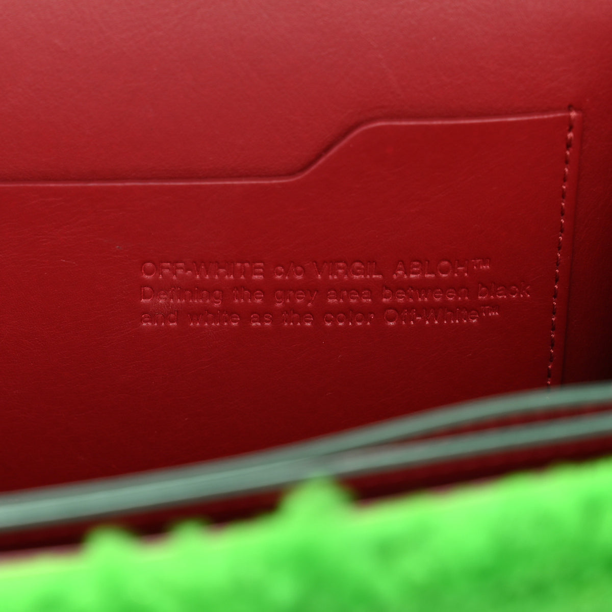 Shearling Calfskin Jitney 2.8 Bag Green