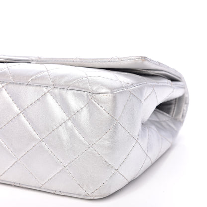 Chanel Metallic Lambskin Quilted 2.55 Reissue 227 Flap Silver 9 of 17