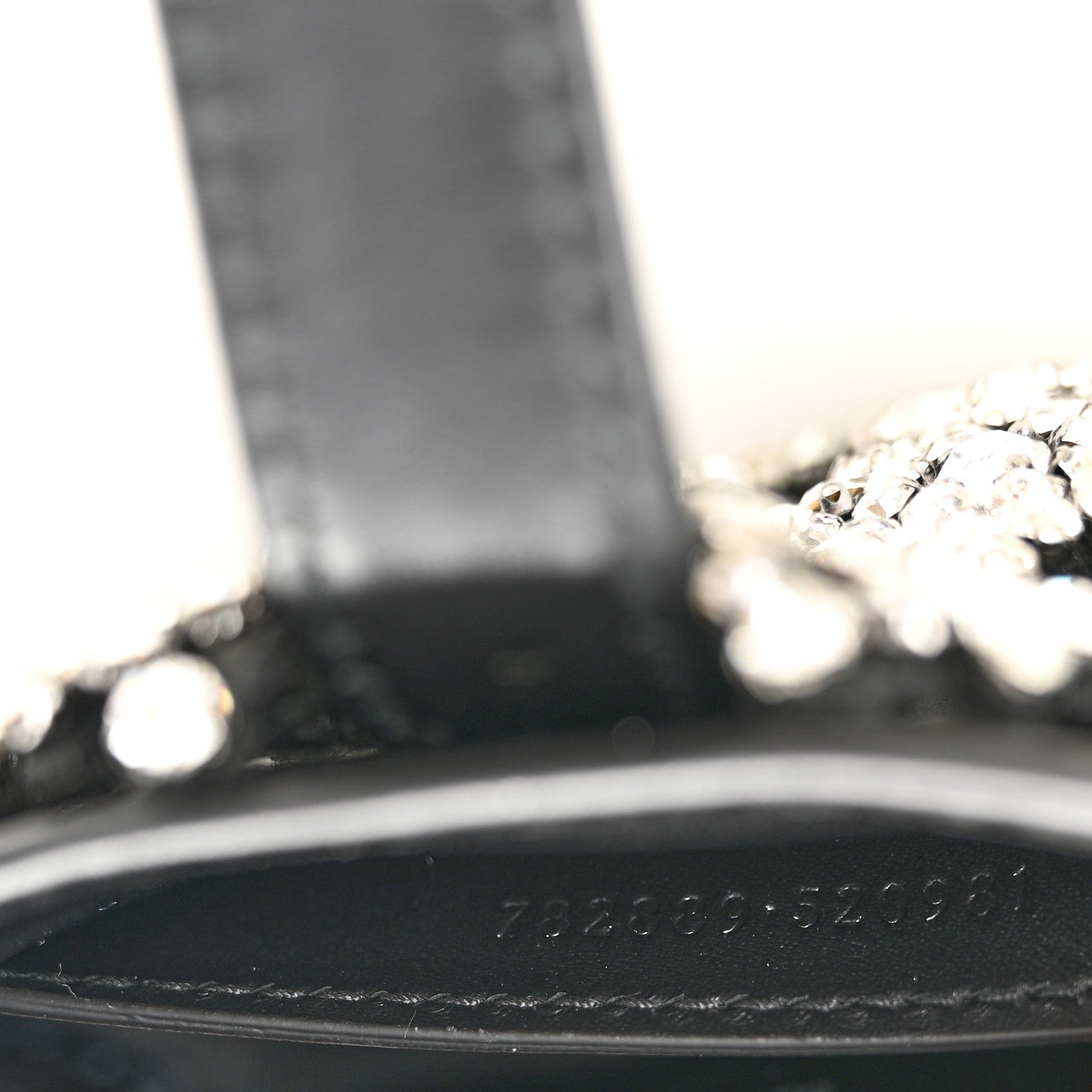 Gucci Calfskin Crystal Mini Jackie Notte Bag Black 7 of 12