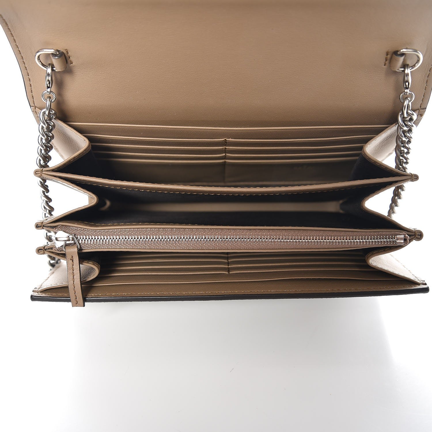 Gucci GG Supreme Monogram Mini Dionysus Chain Wallet Beige Taupe 5 of 7