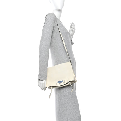 Prada Glace Calf Etiquette Flap Bianco Astra 2 of 14
