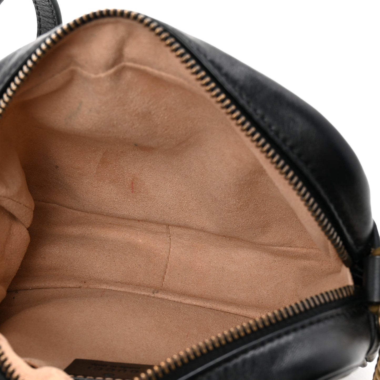 Calfskin Matelasse Mini GG Marmont Chain Shoulder Bag Black