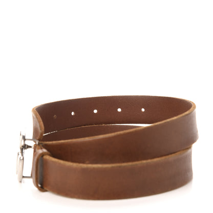 Gucci Cuoio Toscano Nickel Double Double G 30mm Belt 85 34 Cuir 4 of 7