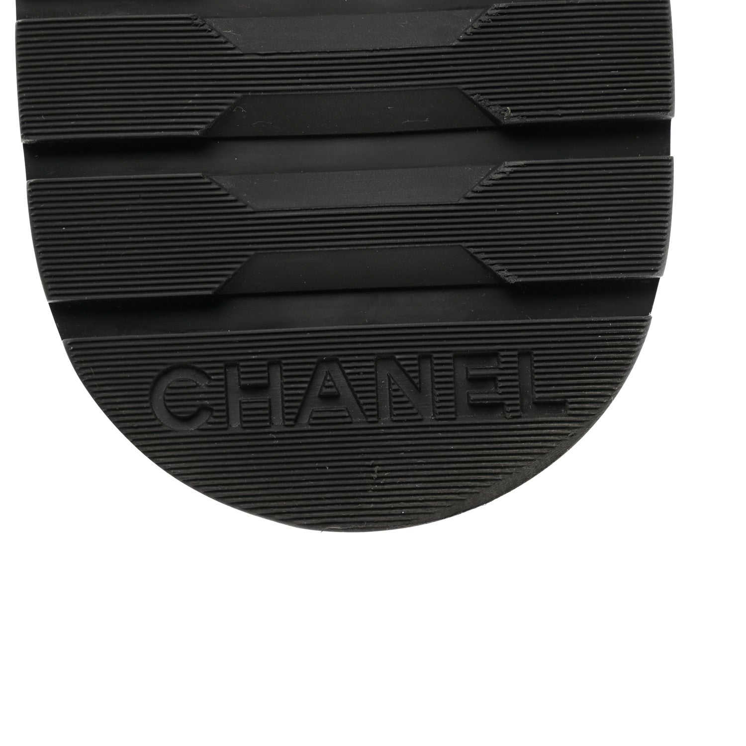 Chanel Shiny Calfskin Quilted Lace Up Combat Boots 38 Black 7 of 9