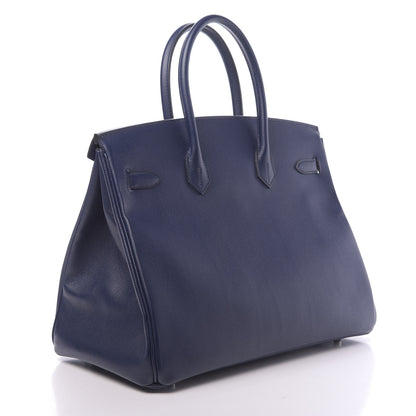 Hermes Epsom Birkin 35 Bleu Saphir 3 of 11