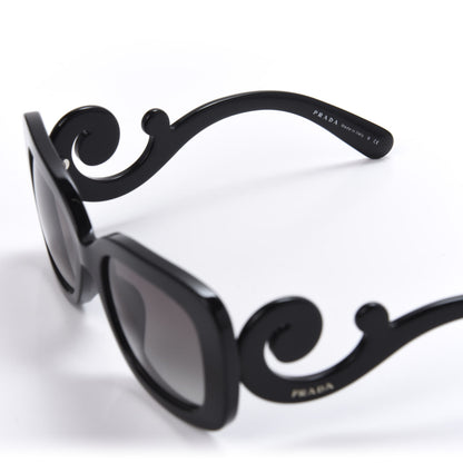 Prada Acetate Baroque Sunglasses SPR 27O Black 5 of 8