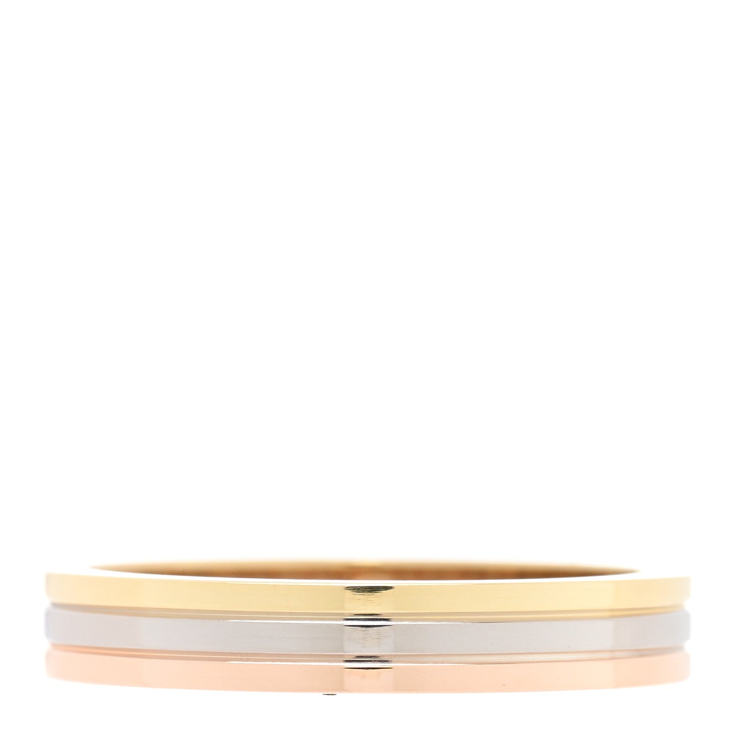 Cartier 18K Pink White Yellow Gold 3.5mm Vendome Louis Cartier Wedding Band Ring 56 7.5 1 of 5