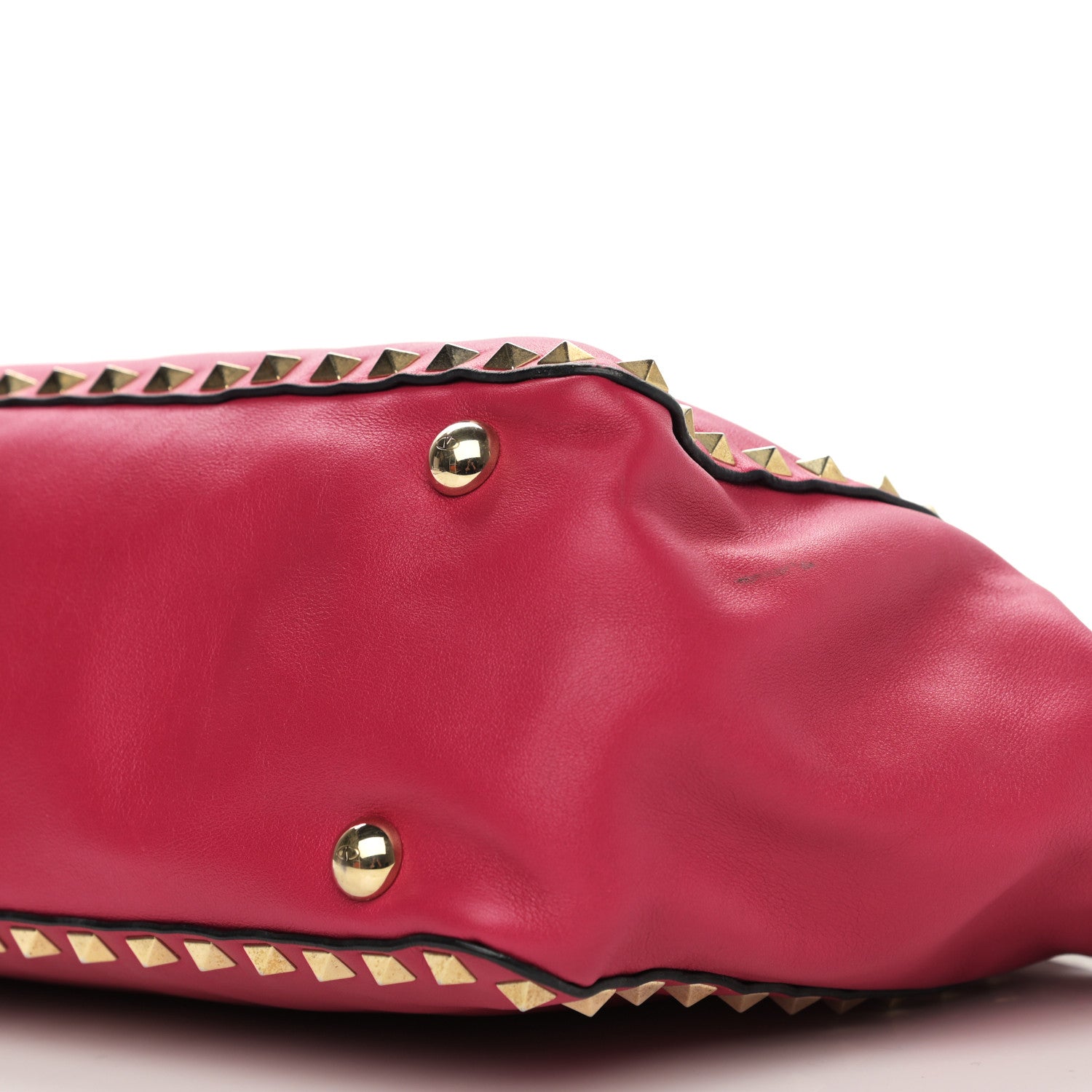 Valentino Garavani Vitello Small Rockstud Tote Cyclamin 9 of 14