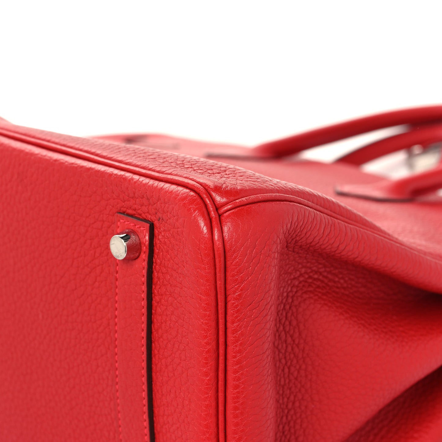 Taurillon Clemence Birkin 35 Rouge Casaque