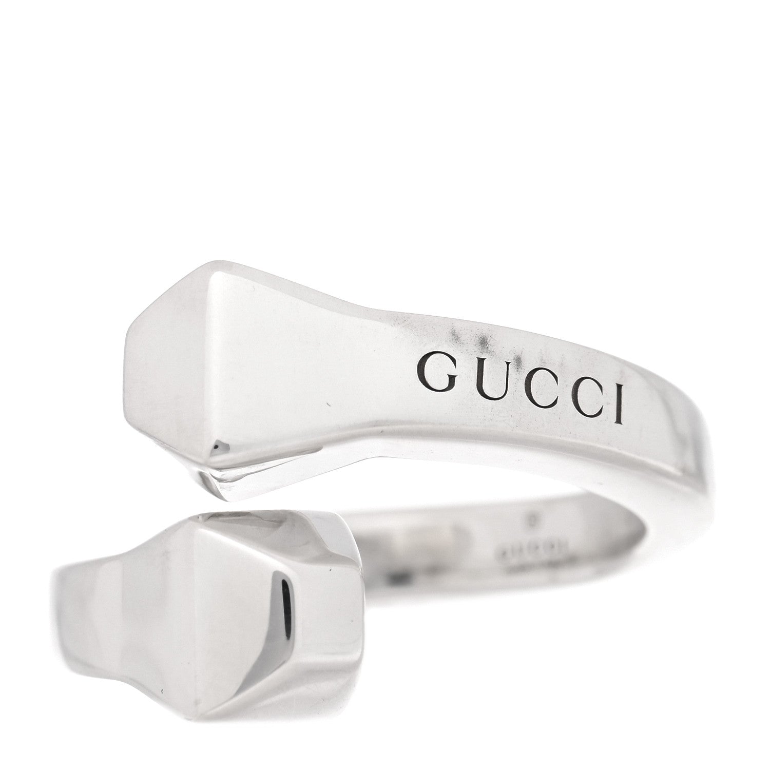 Gucci Sterling Silver Chiodo Double Nail Ring 57 8 1 of 4