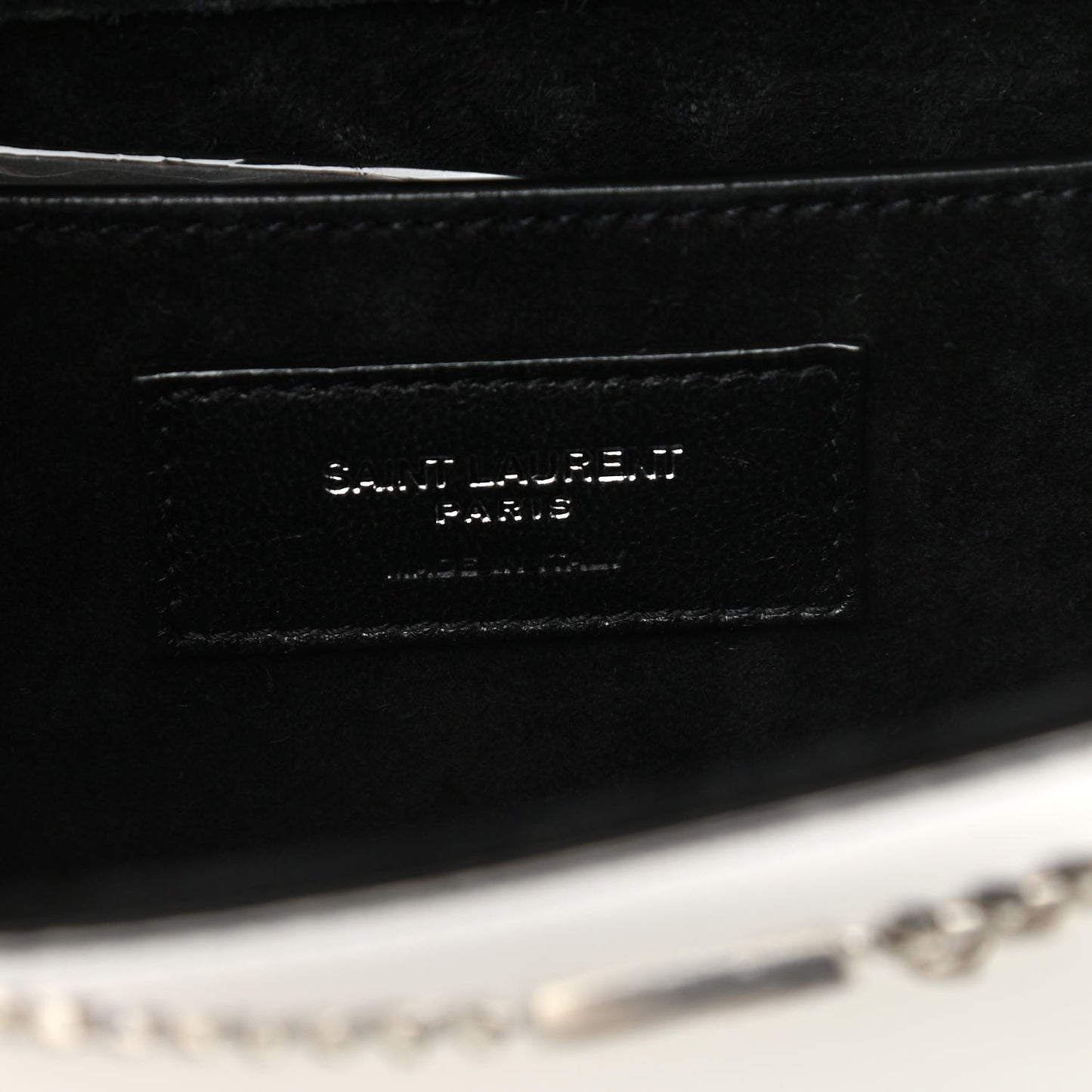 Vinyl Mirror Small Classic Monogram Kate Satchel Argento