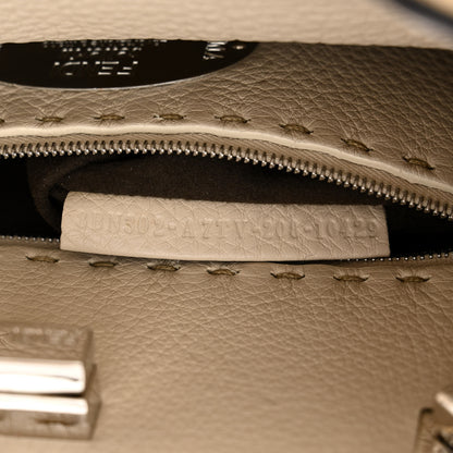 Fendi Cuoio Romano Selleria Medium Peekaboo Iconic Essentially Satchel Paglia Latte Mou 8 of 11