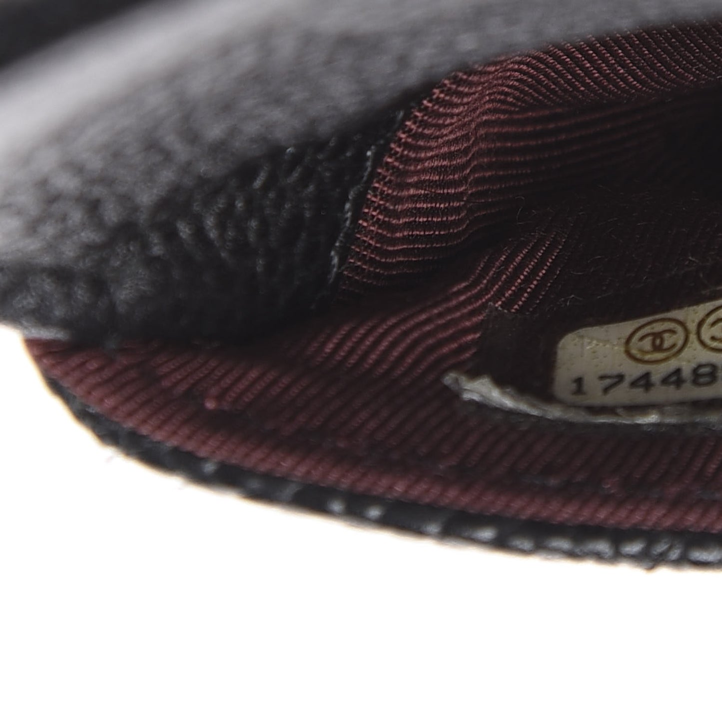 Caviar Quilted Coin Purse Black