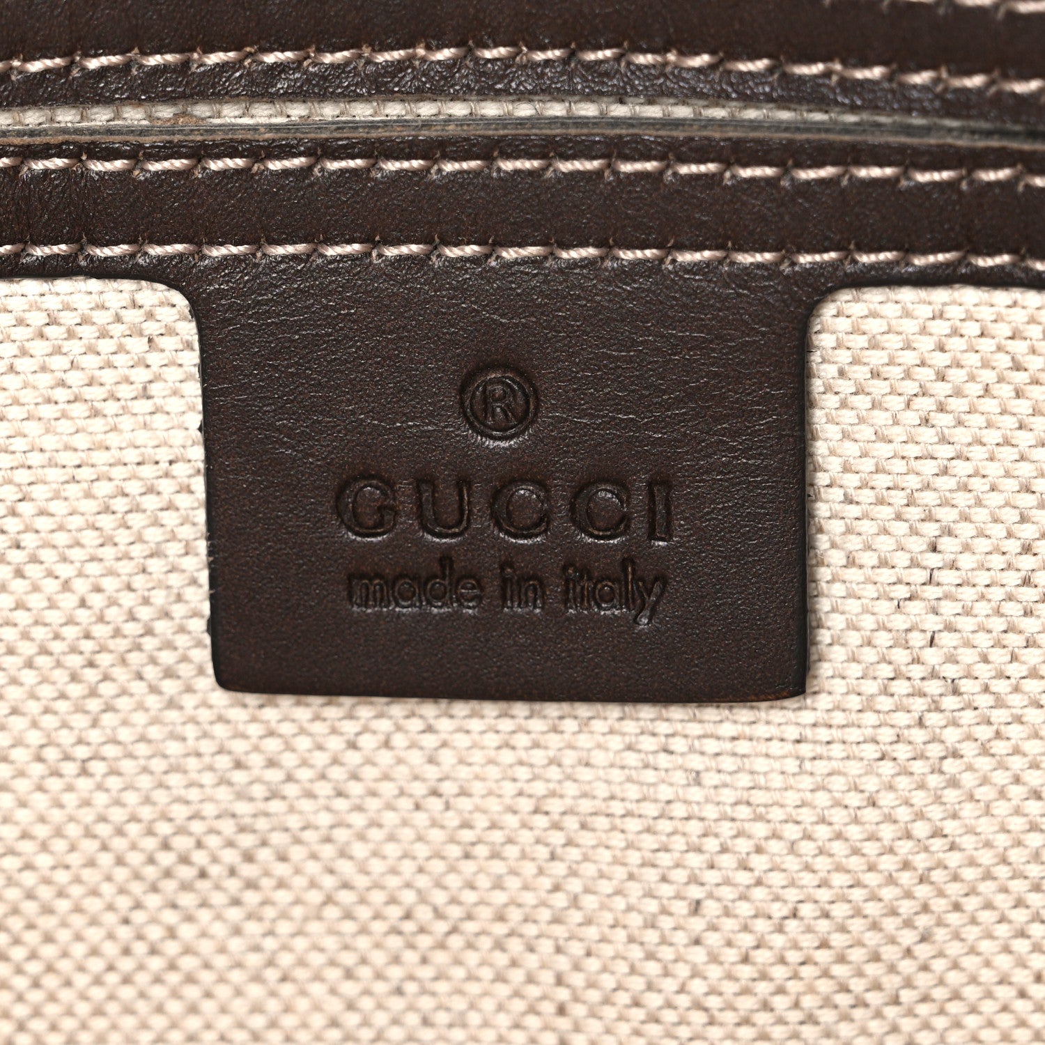 Gucci GG Supreme Monogram Medium Flat Messenger Bag Dark Brown 6 of 10