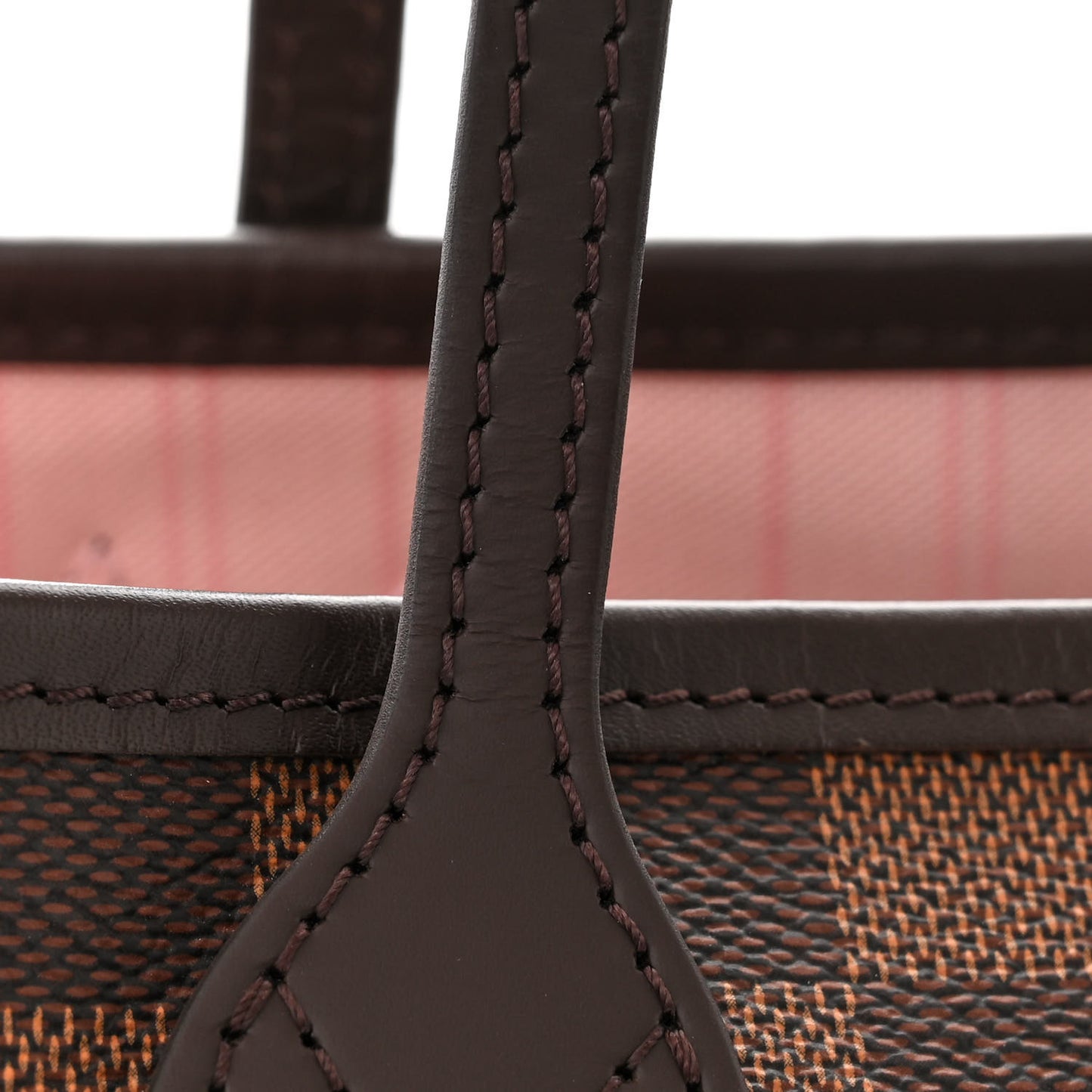 Damier Ebene Neo Neverfull MM Rose Ballerine