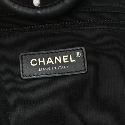 Chanel Tweed Medium Deauville Tote Black White Multicolor 7 of 10