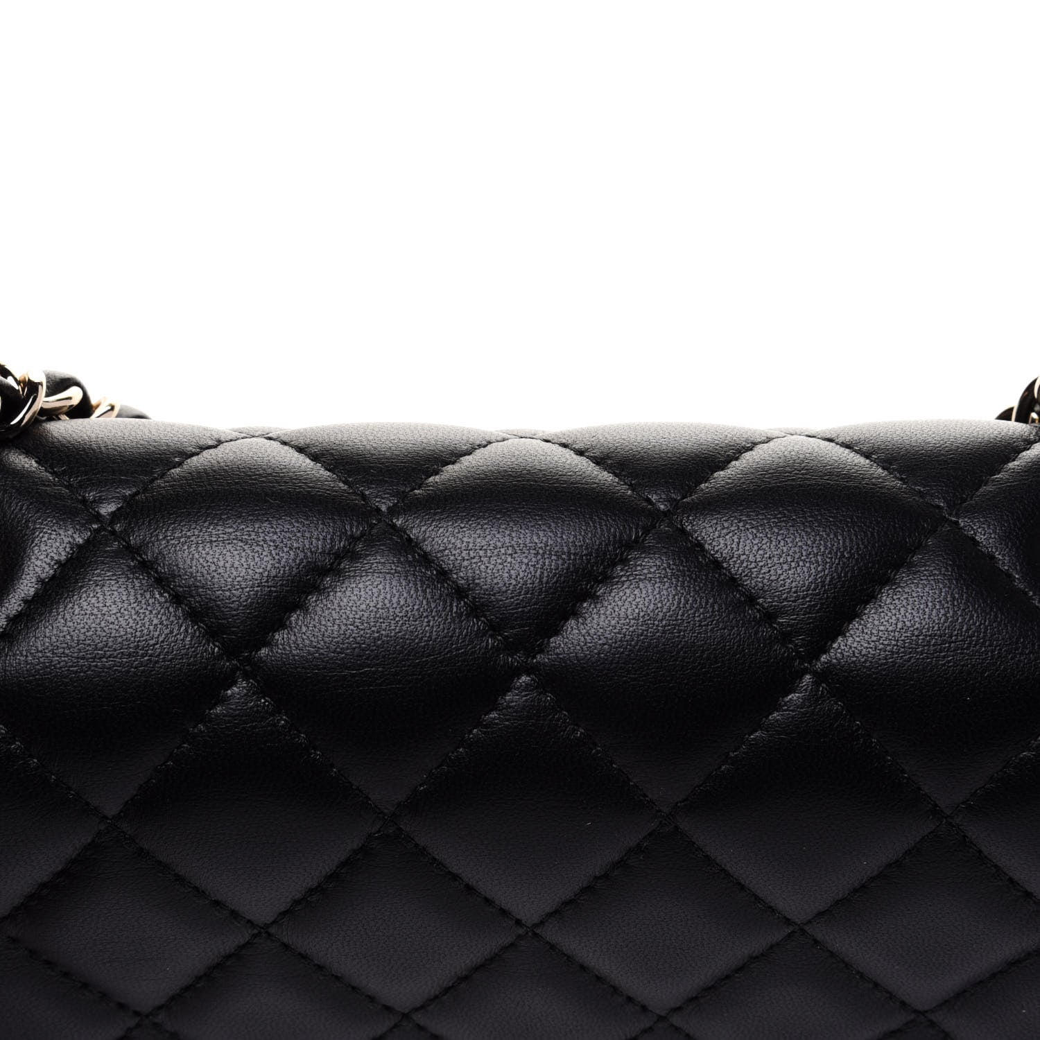 Chanel Lambskin Quilted Mini Rectangular Flap Black 11 of 12