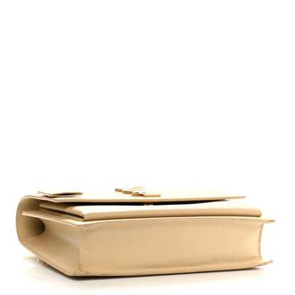 Saint Laurent Smooth Calfskin Medium Monogram Sunset Satchel Beige 4 of 13
