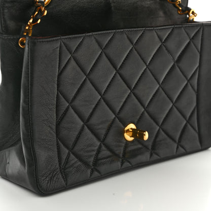 Chanel Lambskin Quilted Medium Single Flap Black 11 of 11