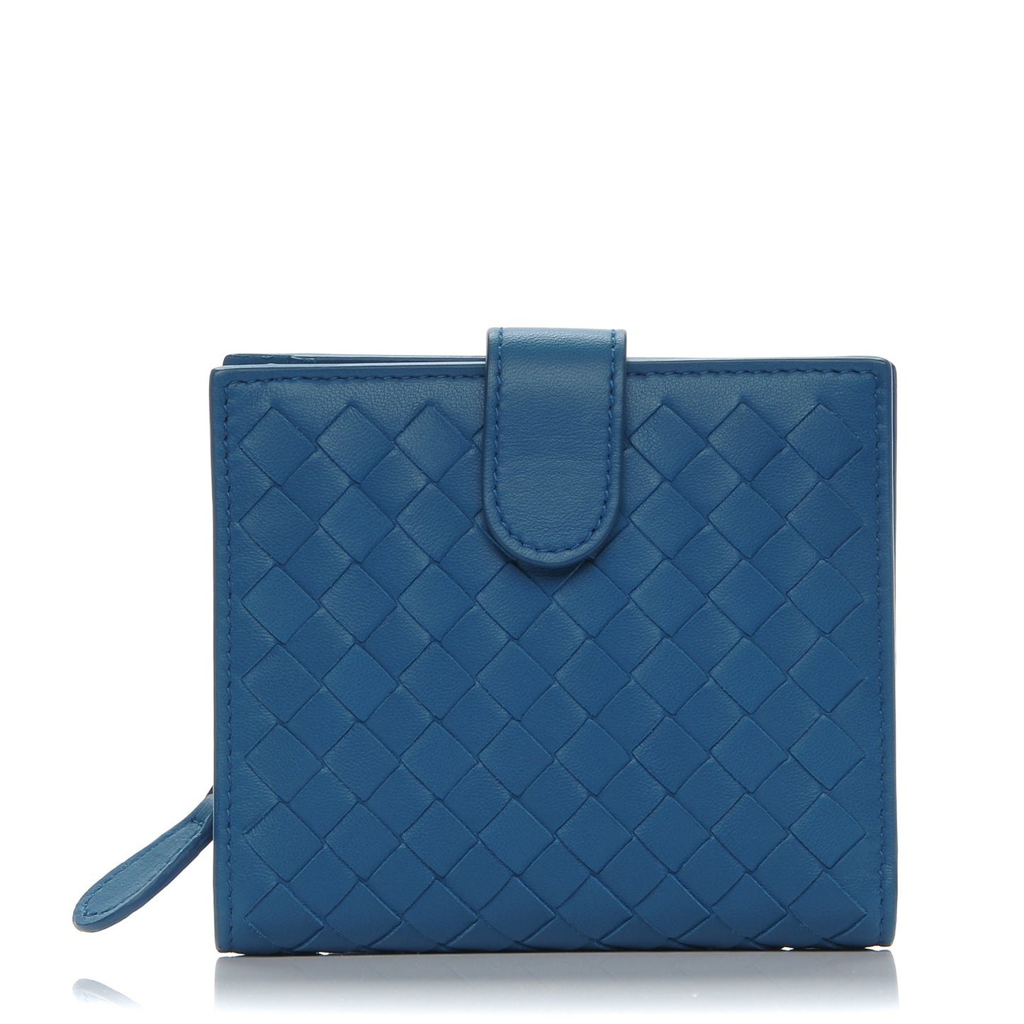 Nappa Intrecciato French Flap Wallet Electrique