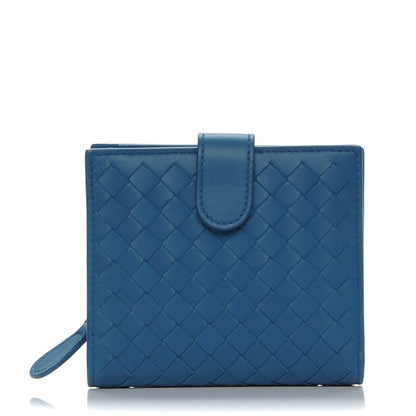Bottega Veneta Nappa Intrecciato French Flap Wallet Electrique 1 of 6