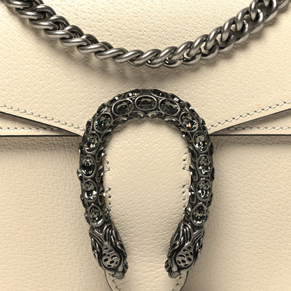 Gucci Textured Calfskin Crystal Small Dionysus Shoulder Bag Mystic White 9 of 11