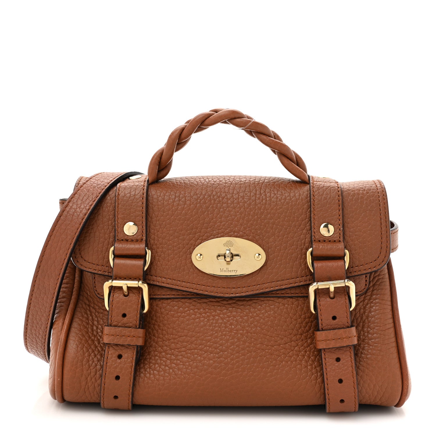 Mulberry Heavy Grain Mini Alexa Chestnut 1 of 12