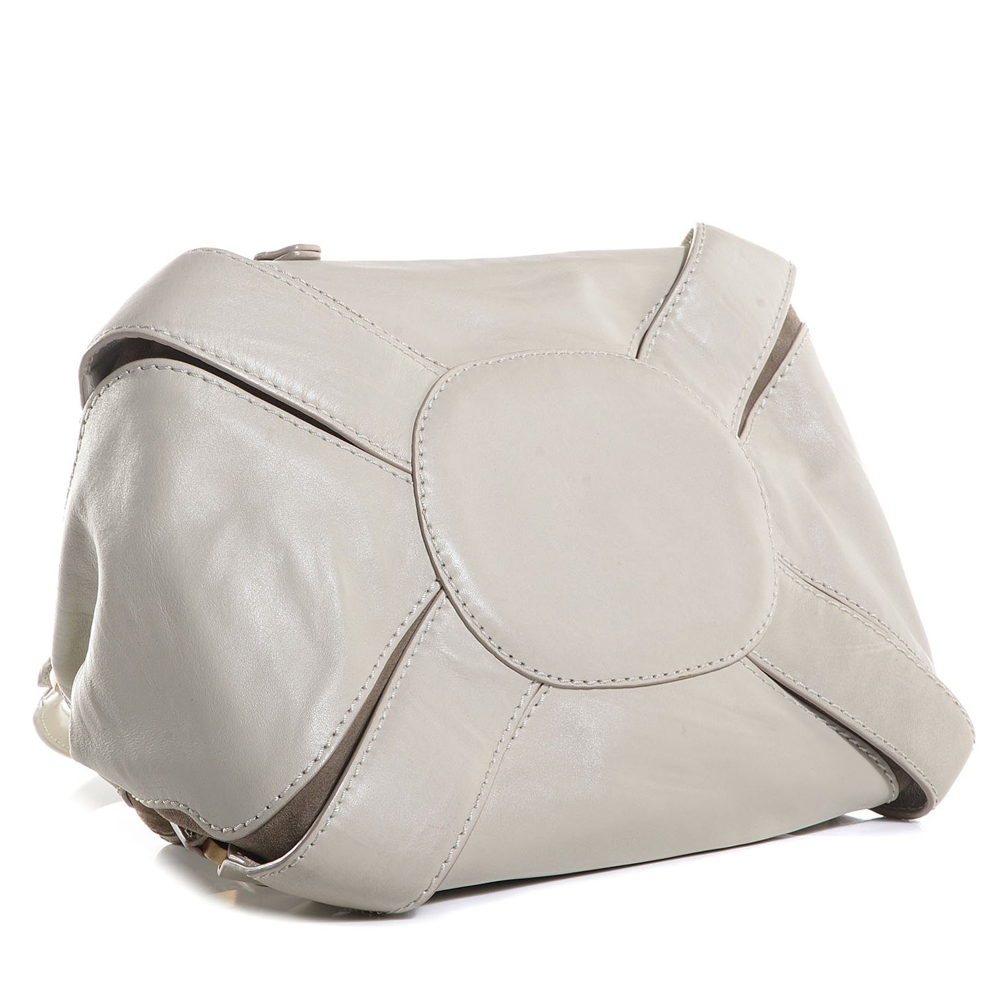 Leather Suede Mahala Tote White