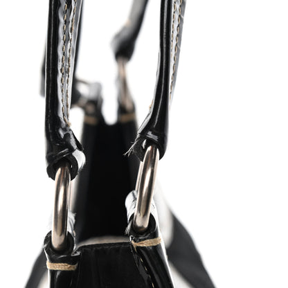 Prada Tessuto Nylon Vernice Hobo Black 11 of 11