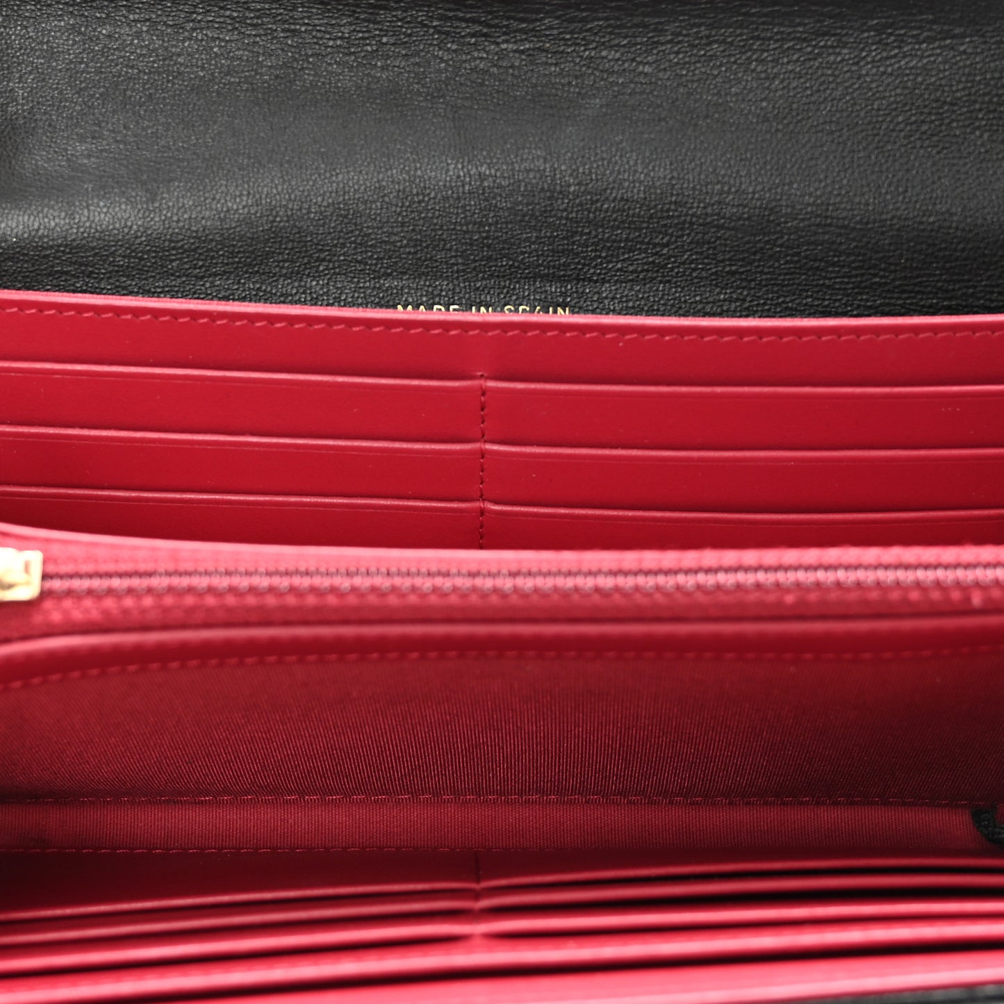 Lambskin Quilted Chanel 19 Flap Wallet Black
