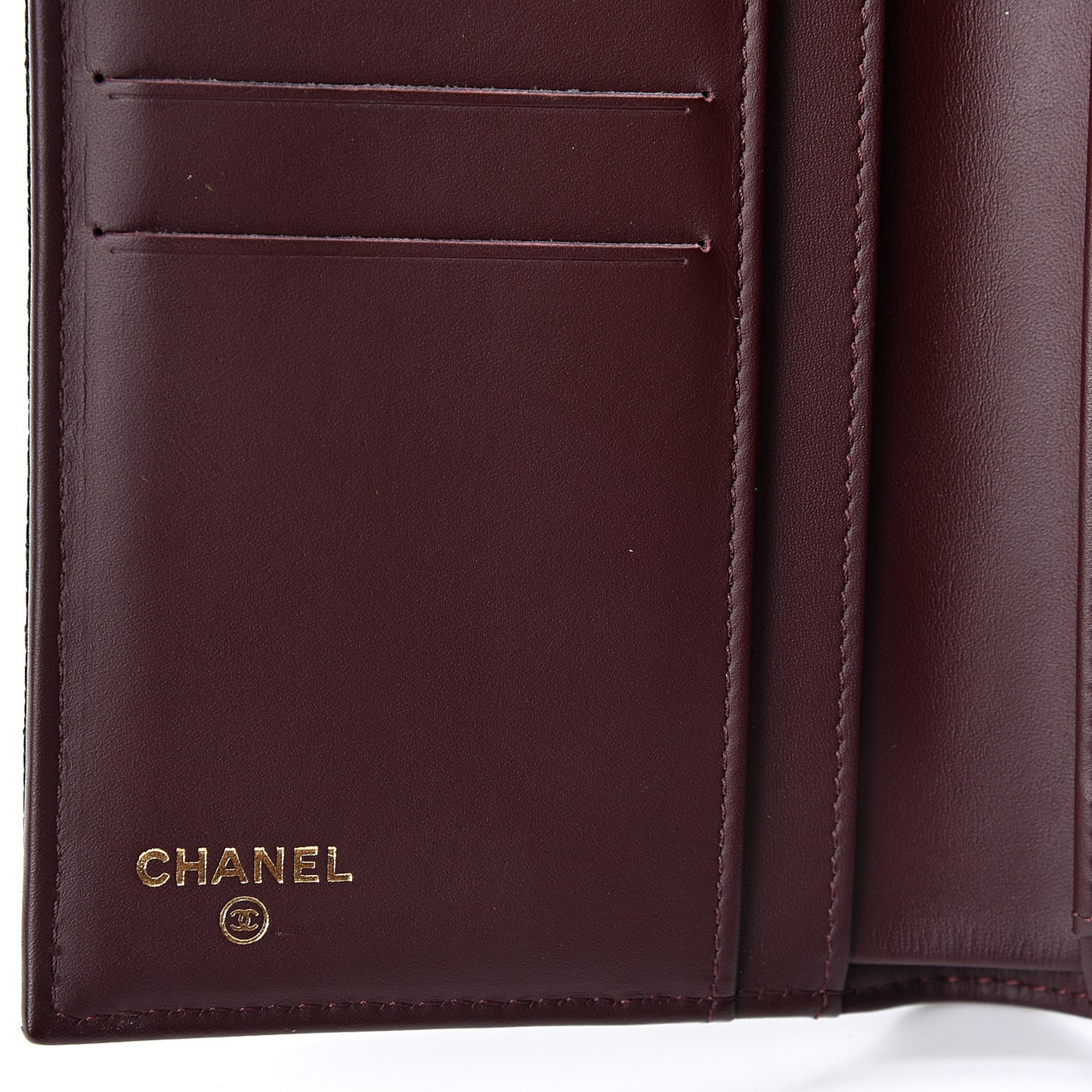 Caviar Quilted Large Flap Wallet Black